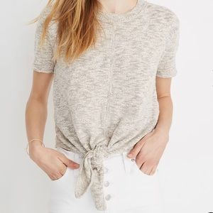Madewell Knot-Front Sweater Tee
